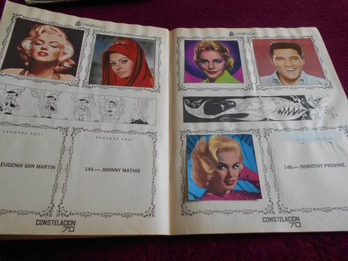 60s CINE sticker ALBUM paper card MARILYN MONROE LANA TURNER URSULA ANDRESS rare - Picture 2 of 24