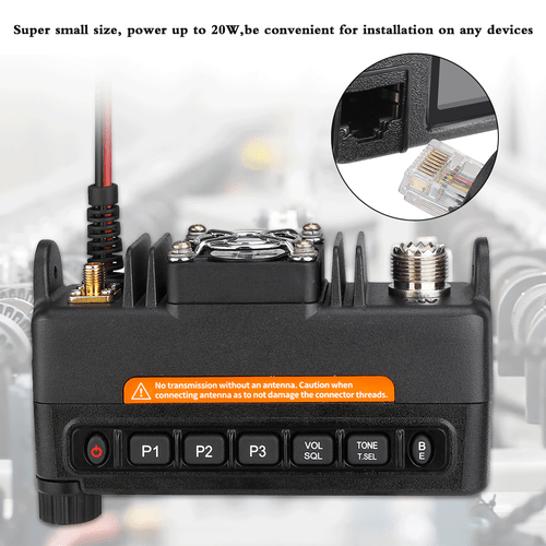 Retevis RT73 Digital Mobile Transceiver DMR Dual Band Mobile Radio GPS APRS - Picture 9 of 13