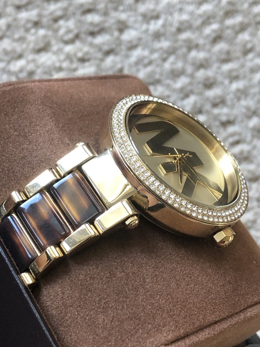 ■ 新品未使用 ■ MICHAEL KORS MK6109 ゴールド 腕時計 ON SALE New Michael Kors Parker Gold Tortoise Mk6109 Watch | eBay
