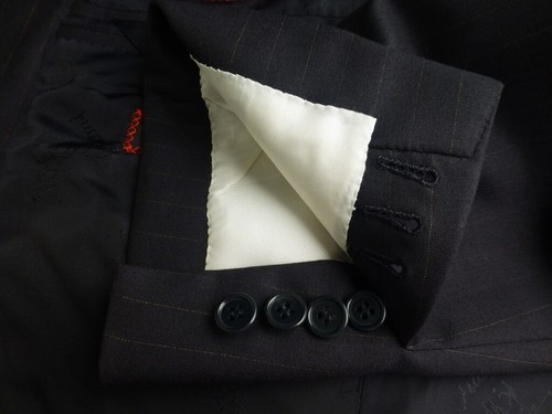 Brioni Blazer 48C/38S Super150 Excellent Condition Gold Stripe Suit Jacket - Picture 5 of 7