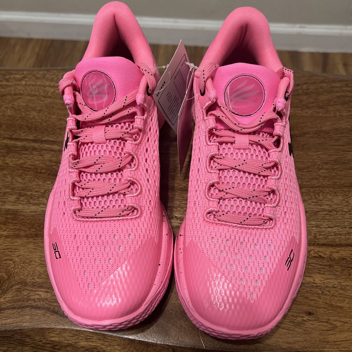 Under Armour Curry 4 FloTro Retro Pink Size 17 Men's NEW