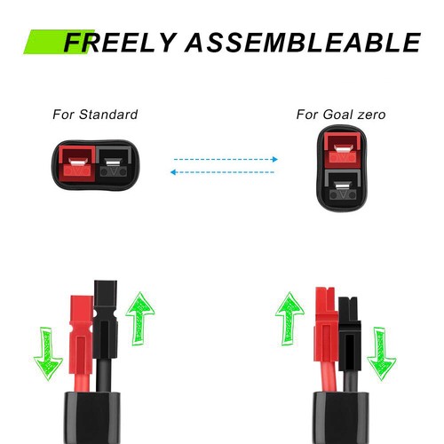 Cable conector panel solar DC8mm adaptador Anderson para RV Goal Zero Yeti Jackery - Imagen 5 de 8