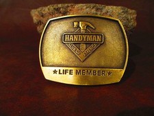 Handyman Club Of America Belt Buckle Life Member 1996
