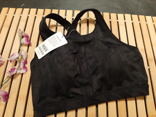 SYROKAN Women's High Impact No Underwire Sports Bra Black 32D NWT