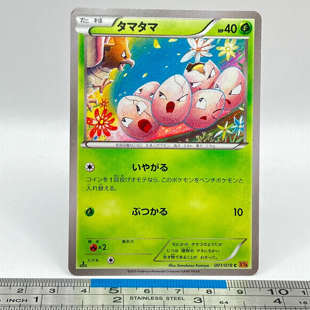Exeggcute Pokemon Card 001/078 2012 BW6 1st ED Game Freak TCG