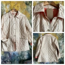 Womens Jacket Size L Diamond Quilted Designer Country Classic Vgc Worn On Film
