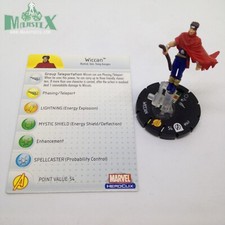 Heroclix Avengers set Wiccan 047 Rare figure w/card