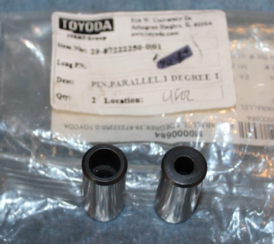 New Toyoda Pin Parallel 1 Degree 29-87222250-0 /01 (Lot of 2 pc)