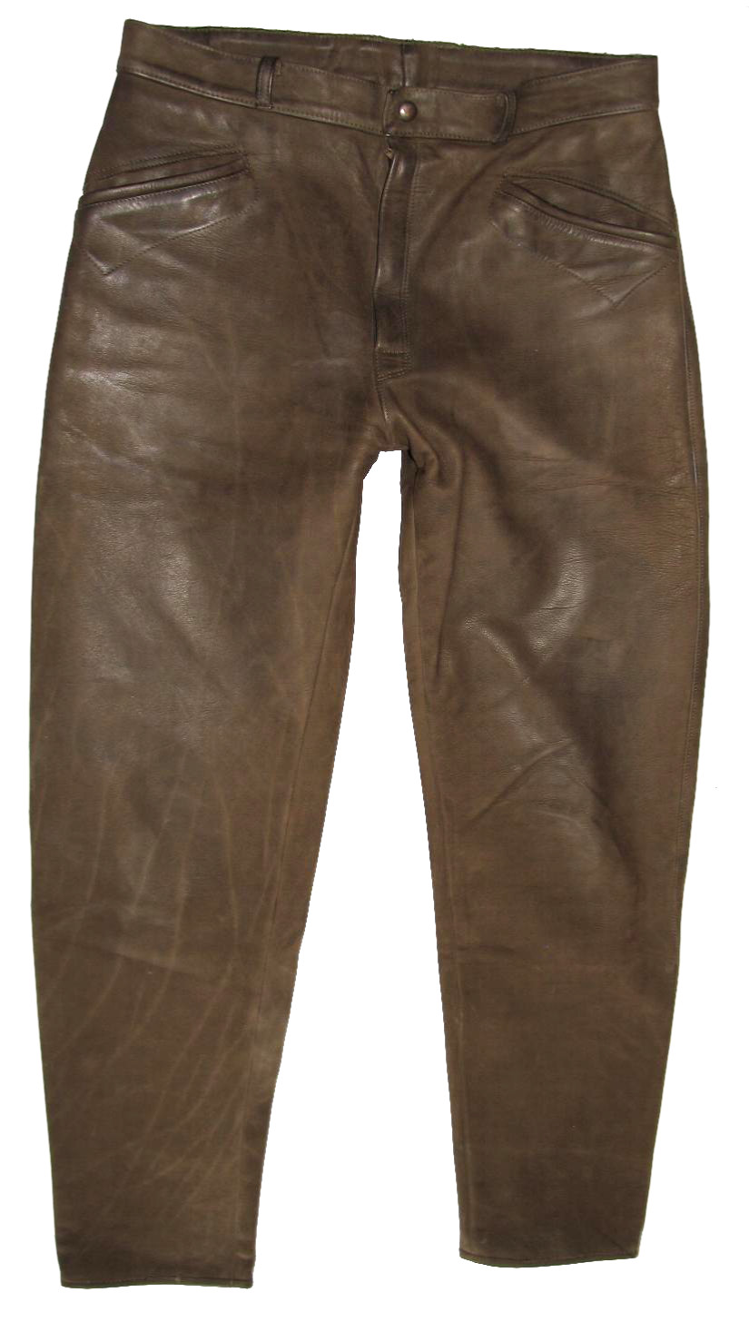 Hombre Nubuk- Pantalones Cuero / Al Aire Libre- Cazador - En Oscuro Oliva Aprox.