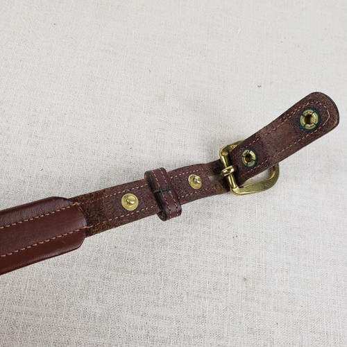 Tory Leather 1" Classic Padded Belt English Bridle 2126 Brown Havana Size 30 - Picture 12 of 14