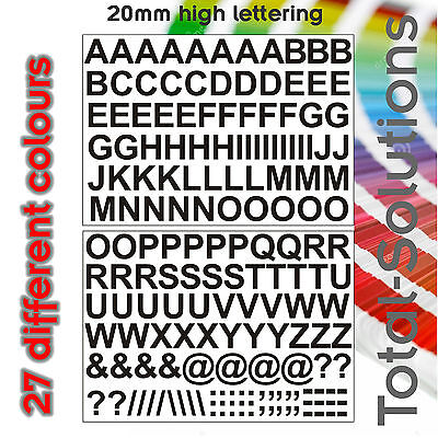 2cm Self Adhesive Vinyl Letters / Lettering (20mm) - Just Peel & Stick