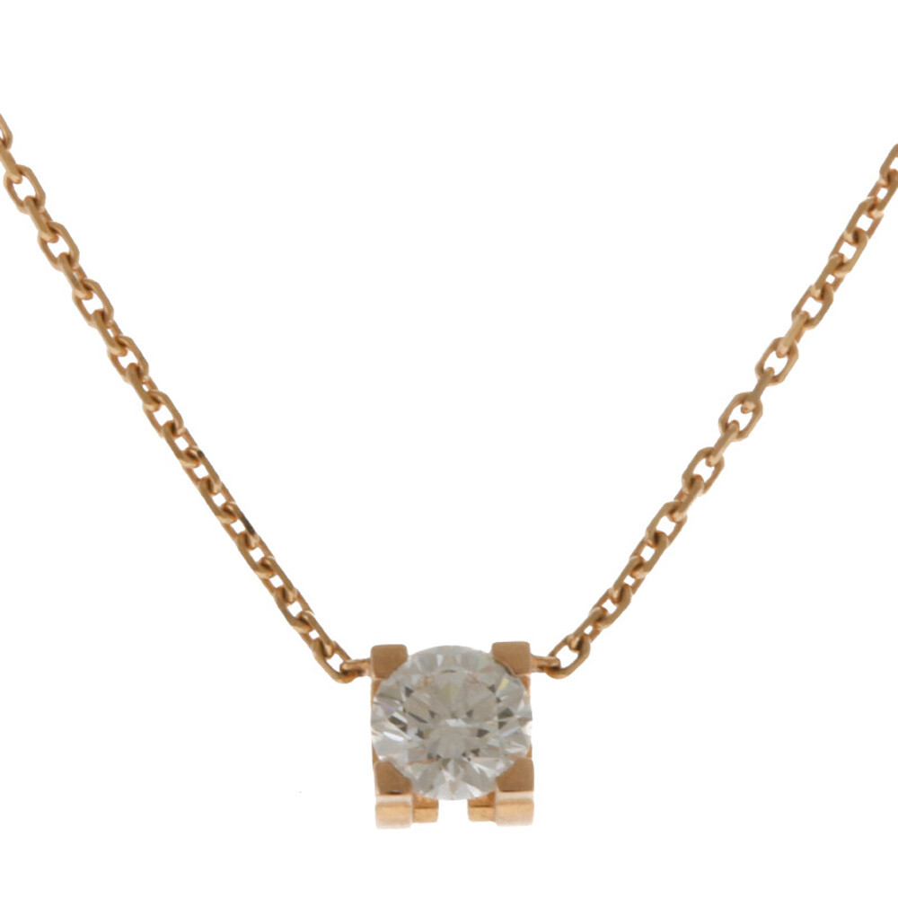 cartier c de cartier diamond necklace