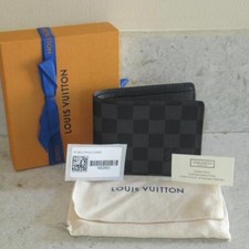 2018 Used1x BOX Louis Vuitton Damier Graphite Multiple Card Wallet 515 TAX