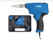 SALDATORE A PISTOLA A STAGNO MULTIFUNZIONE PIROGRAFO + ACCESSORI 200W FERVI 0443
