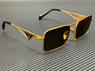 PRADA PR A52S 15N01T Matte Gold Brown Women's 56 mm Sunglasses | eBay