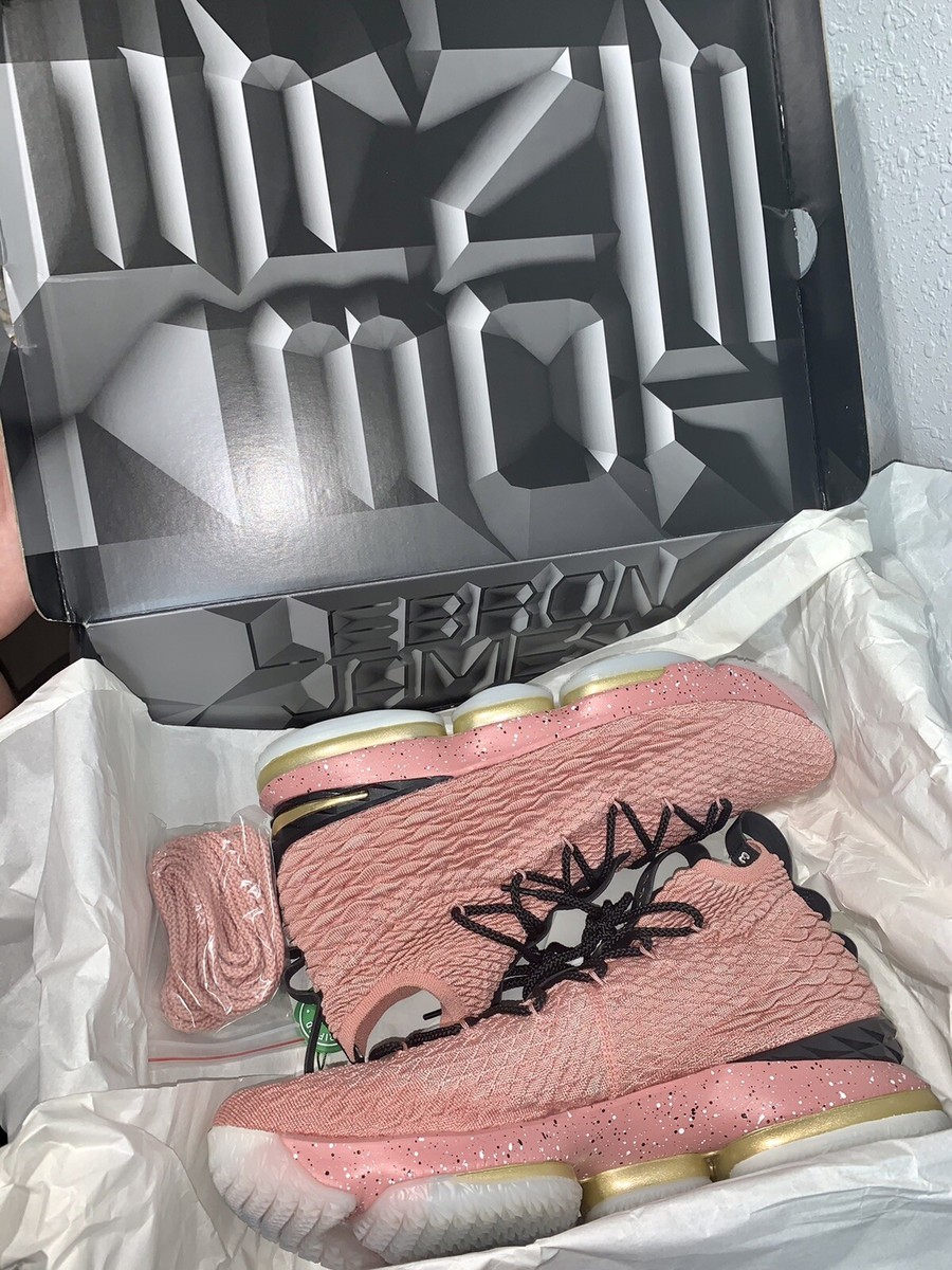 Nike Lebron James 15 PE PROMO SAMPLE Rust Pink Size 16 Nike Lebron James 15 PE PROMO SAMPLE Rust Pink Size 16