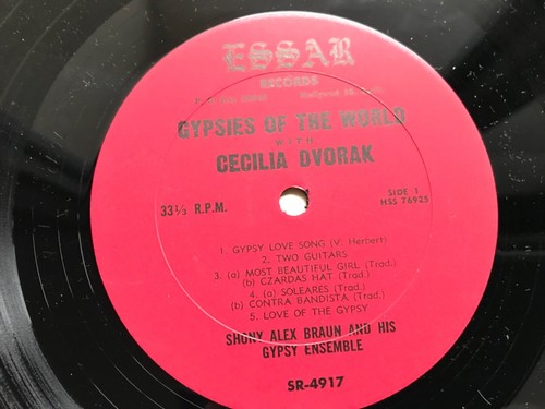 Gypsies Of The World Cecilia Dvořák Shony Alex Braun Gypsy Ensemble Essar Record - Picture 3 of 4