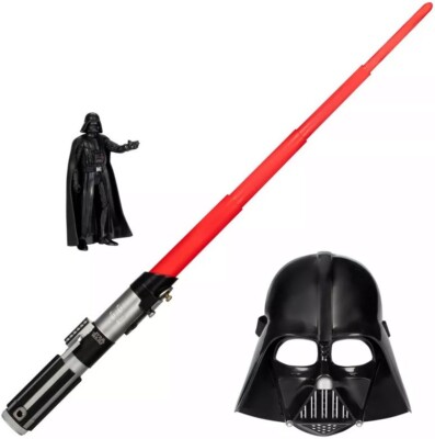 Star Wars Dark Side Set [Action Figure, Mask & Lightsaber] | eBay