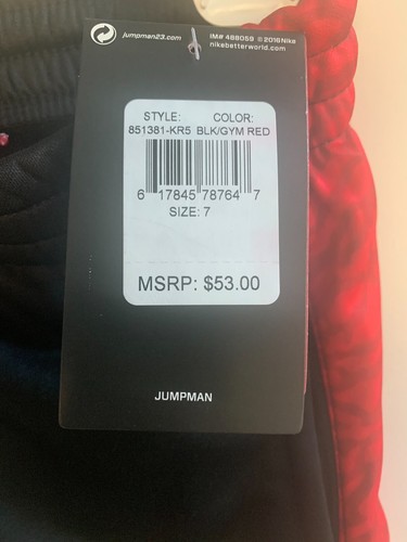 Boys Nike Air Jordan Jumpman Size 7 Therma Fit Pants 851381 KR5 Black MSRP $53 - Picture 4 of 6