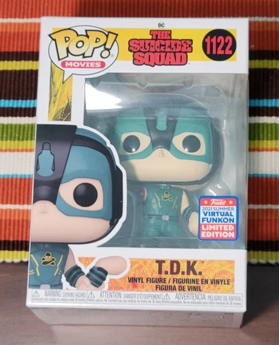 Funko Pop! ~ The Suicide Squad - T.D.K. #1122 ~ 2021 Virtual Funkon w/ ship box
