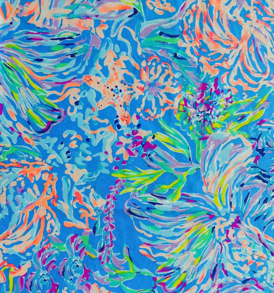 Lilly Pulitzer Fabric Cotton Jersey All Together 18 x30 eBay