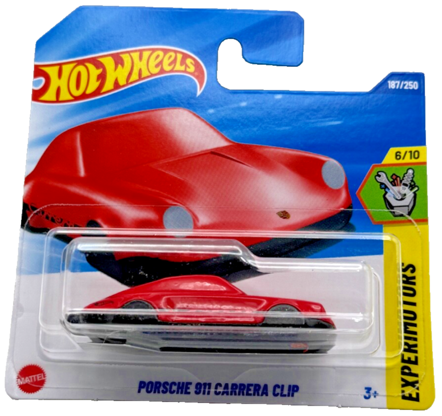 SUPER RARE 2025 HOT WHEELS EXPERIMOTORS #187 PORSCHE 911 CARRERA