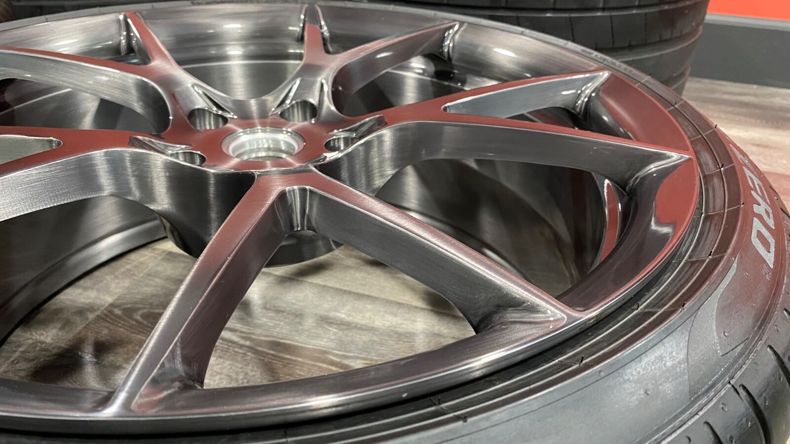 20/21" CUSTOM FULLY FORGED BRUSHED WHEELS & TIRES FOR FERRARI 458 COUPE & SPIDER