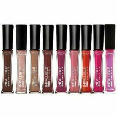 L'Oreal Paris Infallible 8 HR Pro, Matte, or Plump Gloss  (Choose Your Shade)