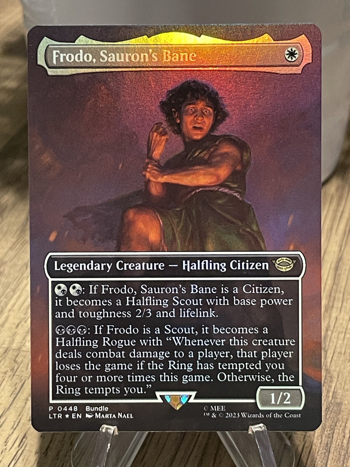 Mavin  MTG LOTR Full Art Borderless The One Ring Fordo Samwise Gollum Foil  Set Magic NM