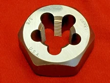 7404 Irwin 3/8-18  NPT Taper Pipe Hex Die Hanson 7404 USA 1-7/16 HEX