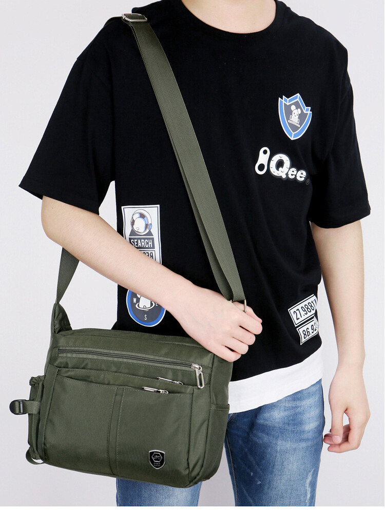 Men's Messenger Bag Waterproof Shoulder Bags Travel Crossbody Sling Bag