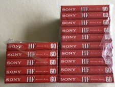 Sony HF High Fidelity Normal Bias 60 minute Audio Cassette Tape Blank New Sealed