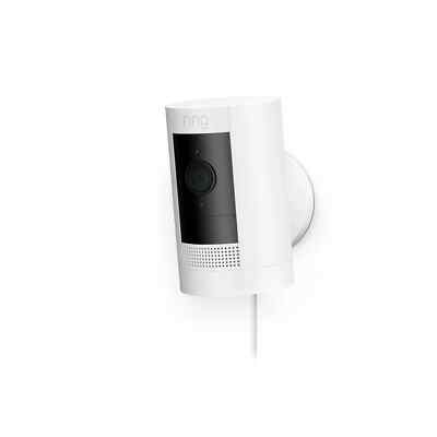 Ring Stick Up Cam Plug-In HD 1080p Outdoor/Indoor Home Überwachungskamera - versiegelt