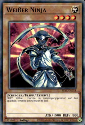 Weißer Ninja Common 2-Player Starter Set Yugioh Karte Deutsch