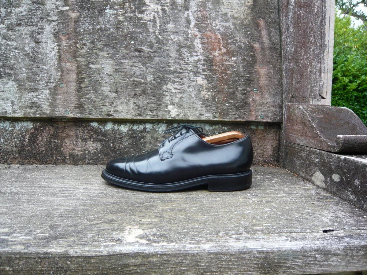 CHURCH S DERBY SHOES BLACK LEATHER UK8.5 MENS SHANNON EXCELLENT