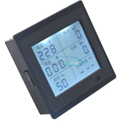 Digital Voltage Current Power Panel Meter Multifunction Voltmeter AC80-300V 20A