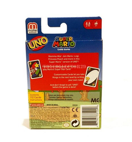 UNO Super Mario Card Game NEW Uno Card Game INSTOCK - Picture 3 of 3