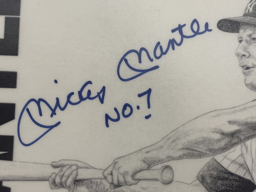 Mickey Mantle signed Autogramm 8x10 Foto/Druck beschriftet "NO.7" JSA LOA - Bild 2 von 5