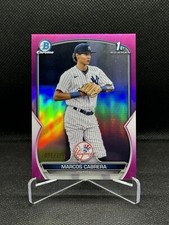 2023 Bowman Chrome Prospects Fuchsia Refractor /199 Marcos Cabrera Yankees 1st