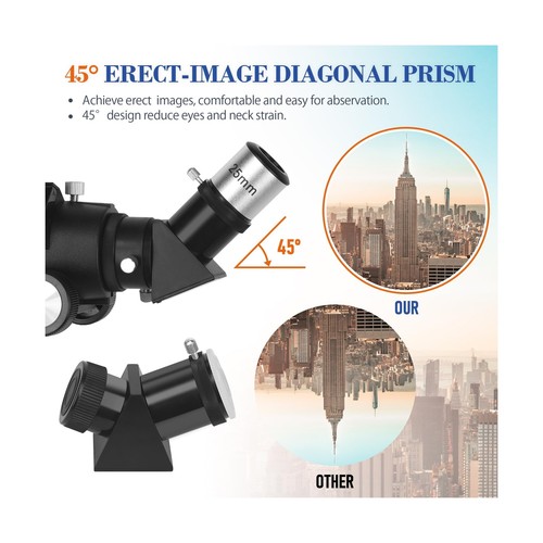 MEEZAA Telescope for Adults Astronomy, 80mm Aperture 600mm Refractor Telescop... - Picture 4 of 7