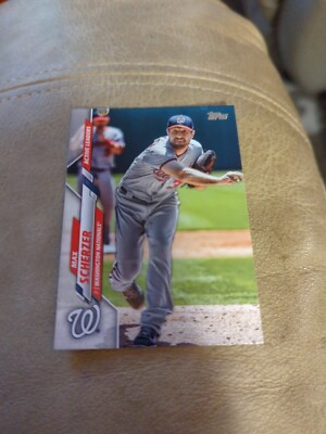 2020 Topps Update Series Active Leaders Max Scherzer #U-66 Washington Nationals