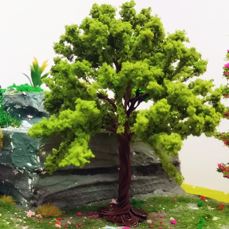 HO/OO Scale Miniature Garden Landscape Plant Railway Scene Model