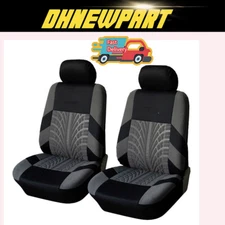 Front Seat Covers Protector Cloth Fit For Honda Ridgeline 2006-2020 Gray Black