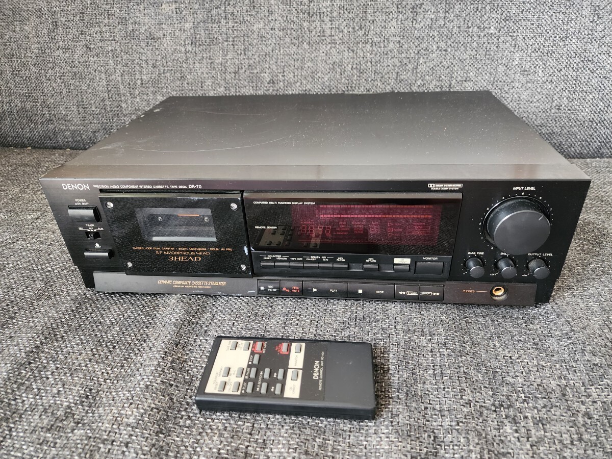 DENON DR-70 デノン カセットデッキ Yahoo!オークション 動作OK DR-70G