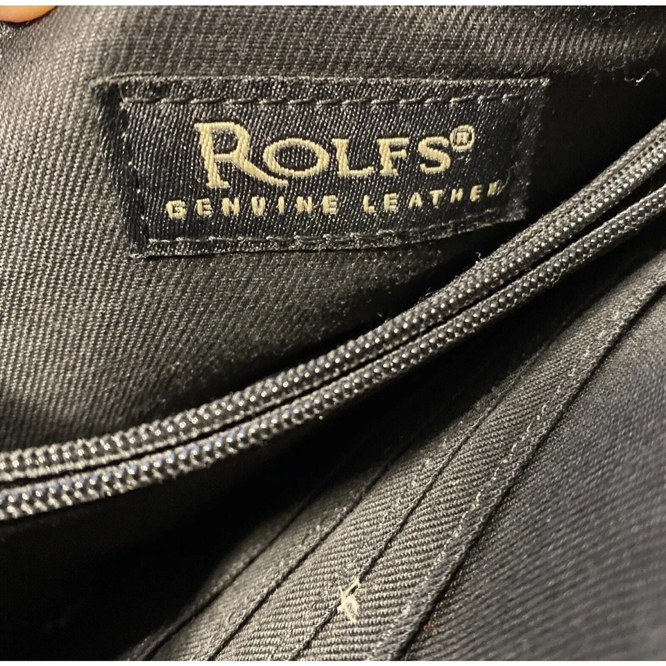 "Bolso Bandolera Rolfs Cuero Pequeño Negro 7"" x 7""" Foto 4 de 4