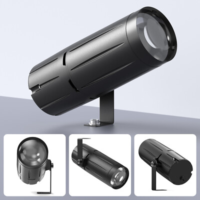 White Pin Spot Light LED Beam Stage Light Show Party Disco DJ Lighting 15W