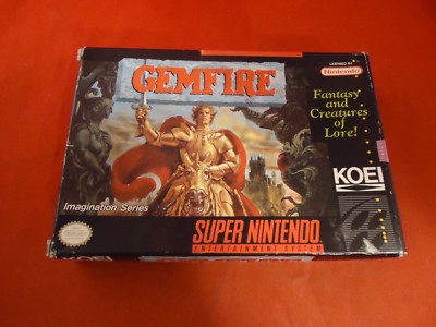 Gemfire Super Nintendo SNES Empty Box ONLY (no manual, game) Gem Fire