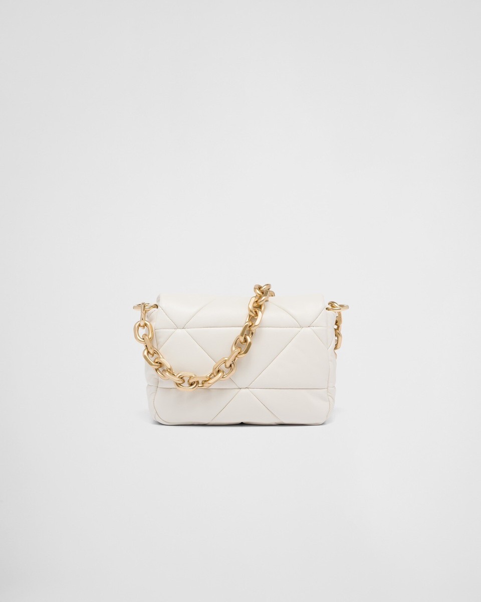 Prada System nappa patchwork shoulder 1BD292 BAG - BNWT