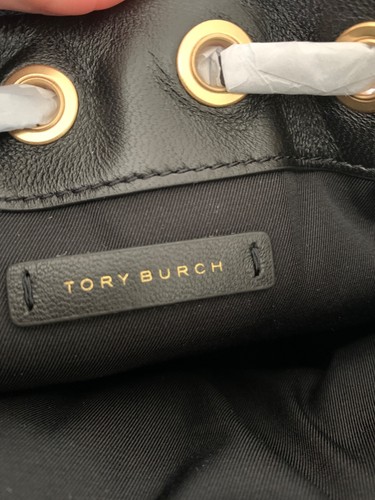 NEW Tory Burch Soft Fleming Mini Black Bucket Tote/Crossbody Bag/Shoulder Bag - Picture 12 of 12