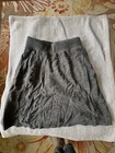 ibex merino wool skirt charcoal grey size S